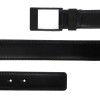 KASPARI carbon buckle leather belt